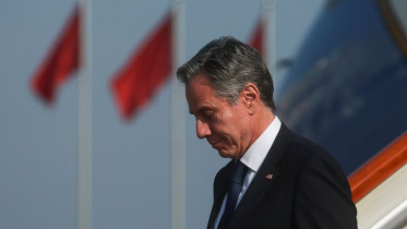 আজ রোববার বেইজিং পৌঁছান মার্কিন পররাষ্ট্রমন্ত্রী অ্যান্টনি ব্লিঙ্কেন। ছবি: রয়টার্স