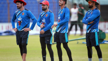 Hamid Hasan, Rashid Khan, mujeeb ur rahman and Mohammad Nabi