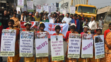 সাঁওতালদের তিন ফসলি জমি অধিগ্রহণের পাঁয়তারা বন্ধ করতে হবে