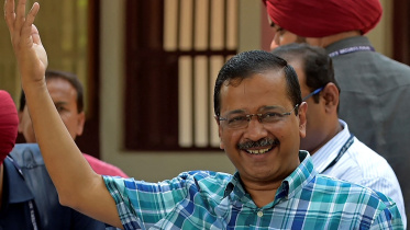 দিল্লির মূখ্যমন্ত্রী অরবিন্দ কেজরিওয়াল। ফাইল ছবি: এএফপি