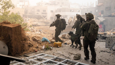 গাজায় স্থল অভিযান চালাচ্ছেন আইডিএফের সদস্যরা। ছবি: আইডিএফের সৌজন্যে