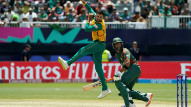 South Africa's Keshav Maharaj 