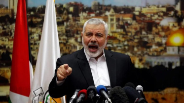 হামাসের রাজনৈতিক শাখার প্রধান ইসমাইল হানিয়ে। ফাইল ছবি: রয়টার্স