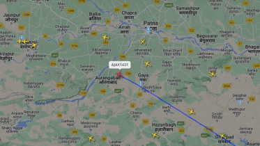 হাসিনাকে বহনকারী উড়োজাহাজ