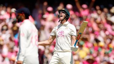 Beau Webster celebrate 