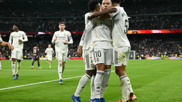 Real Madrid's French forward #10 Kylian Mbappe