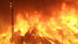 গাজীপুরে ঝুটের গোডাউনে আগুন। ছবি: সংগৃহীত