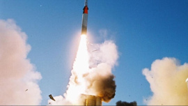 ইসরায়েলের অ্যারো ২ ইন্টারসেপ্টর ক্ষেপণাস্ত্র। ছবি: ইসরায়েলি সেনাবাহিনী