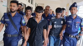 ময়মনসিংহে শিশু ধর্ষণ-হত্যা মামলায় মৃত্যুদণ্ডাদেশপ্রাপ্ত তিন আসামি। ছবি: সংগৃহীত