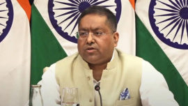 ভারতের পররাষ্ট্র মন্ত্রণালয়ের মুখপাত্র রণধীর জয়সোয়াল। ফাইল ছবি: স্টেটসম্যান