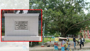 একটি বিশ্ববিদ্যালয় যার নামে, তার স্মৃতির গুরুত্বপূর্ণ এই দুই চিহ্নই বিশ্ববিদ্যালয়ের সীমানার বাইরে।