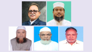 ঠাকুরগাঁও-১ আসন উপনির্বাচনে প্রতিদ্বন্দ্বী পাঁচ প্রার্থী। ছবি: স্টার অনলাইন গ্রাফিক্স
