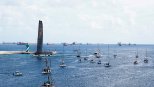 গাজায় ত্রাণ পৌঁছে দেওয়ার অভিযানে অংশ নেওয়া নৌযান। ছবি: রয়টার্স