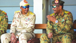 সুদানের গৃহযুদ্ধের দুই হোতা জেনারেল দাগালো ও জেনারেল বুরহান। ফাইল ছবি: রয়টার্স