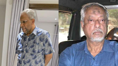 মামুন খালেদ (বামে) ও মাসুদ উদ্দিন চৌধুরী (ডানে)