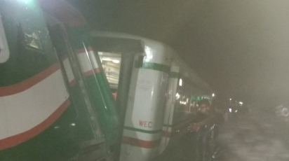 ট্রেনটি গৌরীপুর স্টেশন ত্যাগ করে চট্টগ্রামের উদ্দেশে যাত্রা শুরুর পর এ দুর্ঘটনা ঘটে। ছবি: সংগৃহীত