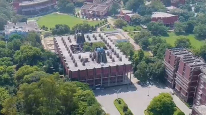 আইআইটি কানপুরের বার্ডস আই ভিউ। ছবি: ওয়েবসাইট থেকে নেওয়া
