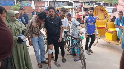  গুলিবদ্ধ মো. হৃদয়। ছবি: স্টার