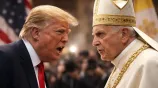 ট্রাম্প বনাম পোপ। ছবি: এআই দিয়ে তৈরি 